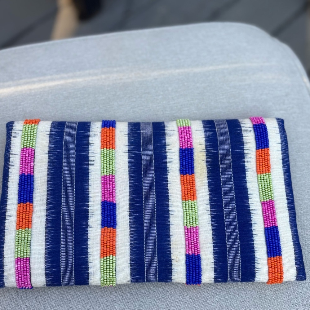 Roller Rabbit Multicolor Beaded Clutch - Picture 4 of 6